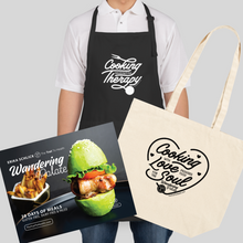 Load image into Gallery viewer, The Bundle! Cookbook, Apron &amp; Tote Bag