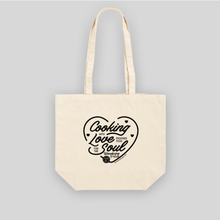 Load image into Gallery viewer, Cooking, Love, Soul Canvas Tote Bag